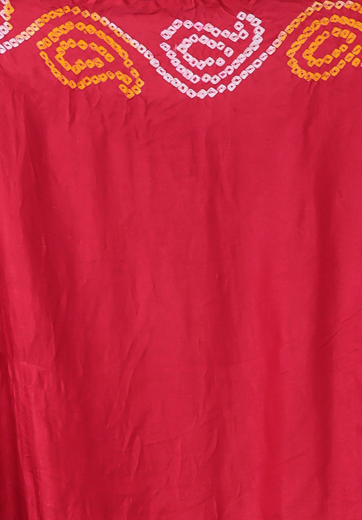 Bandhej Ghatchola Silk Saree with Zari work
