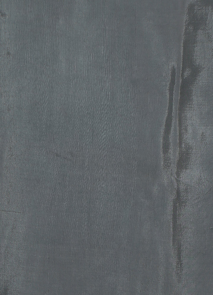 Tussar silk Unstitched Suit with Pittan work.