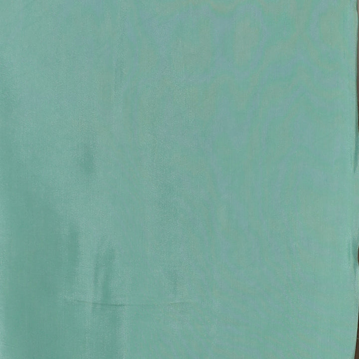 Silk Unstitched Suit with Aari and Gota Patti work
