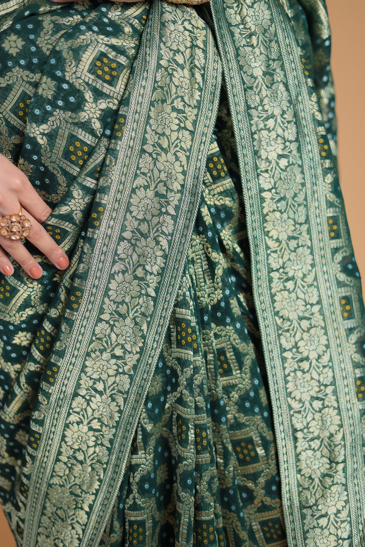 Banarasi Hand Woven Georgette Saree