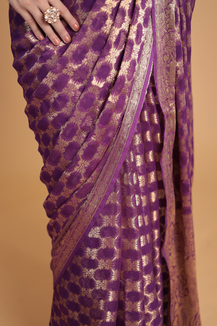 Hand Woven Georgette Saree