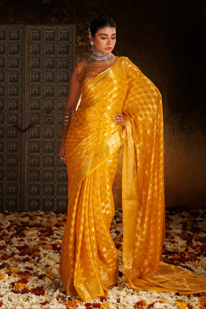Hand Woven Georgette Saree