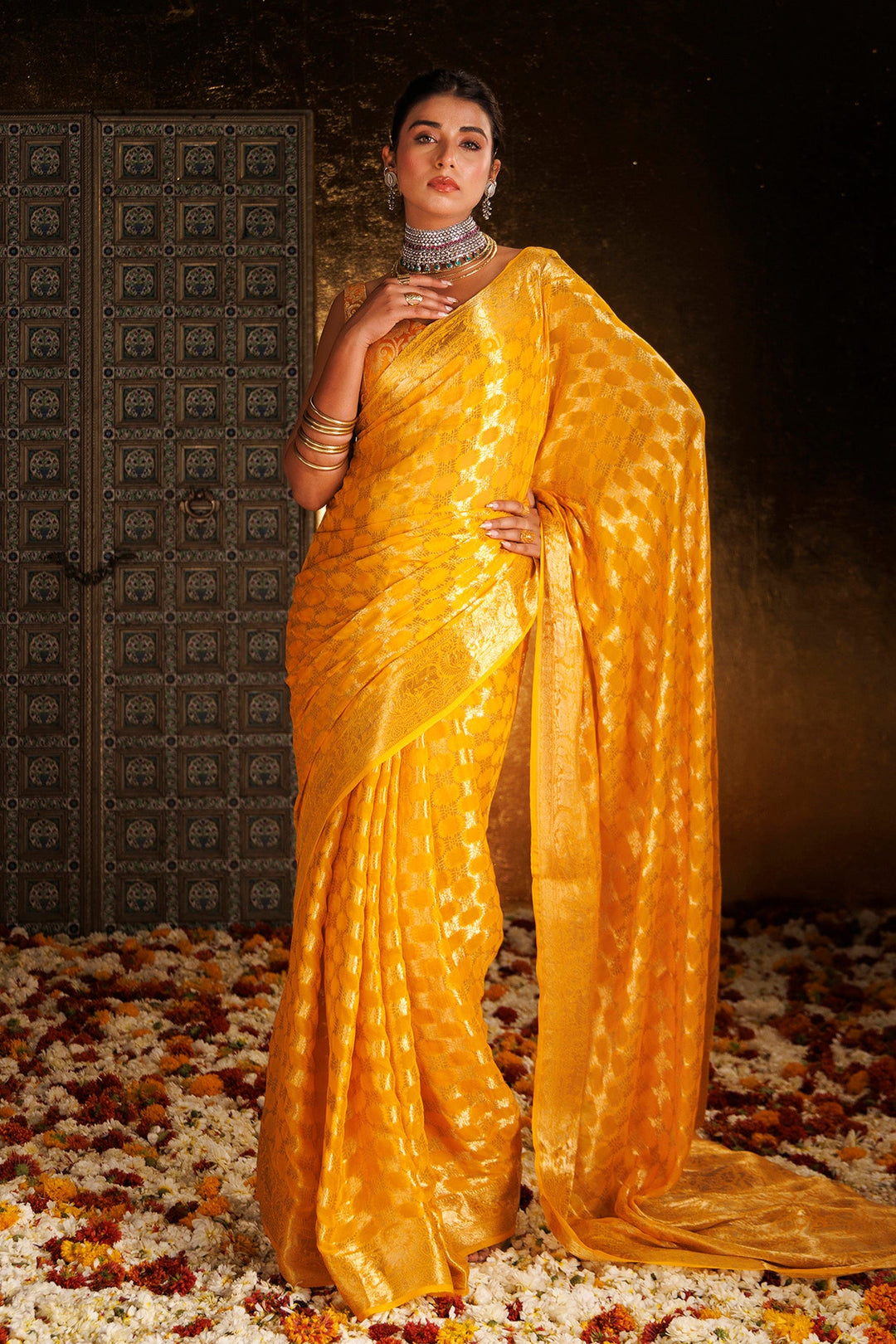 Hand Woven Georgette Saree