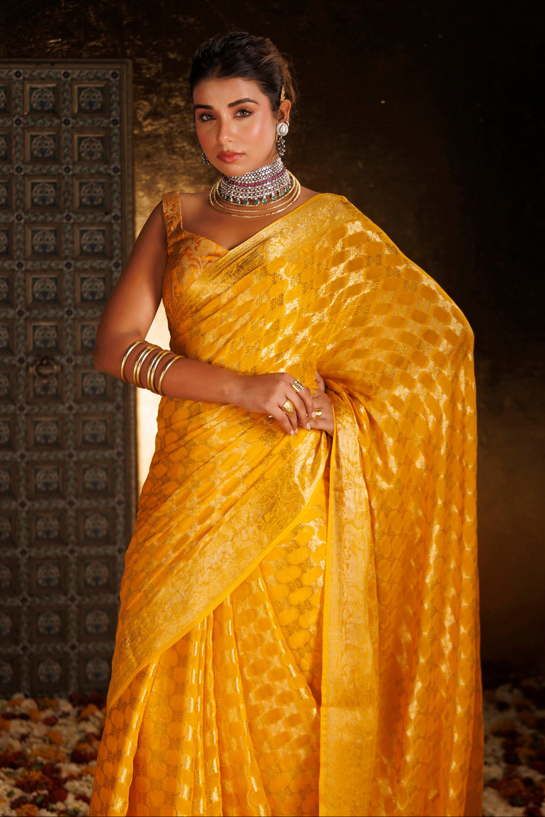 Hand Woven Georgette Saree