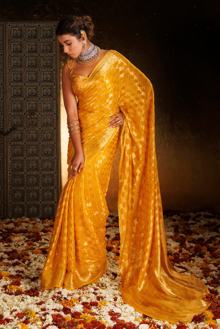 Hand Woven Georgette Saree