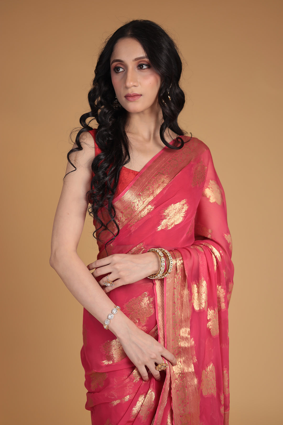 Hand Woven Georgette Saree