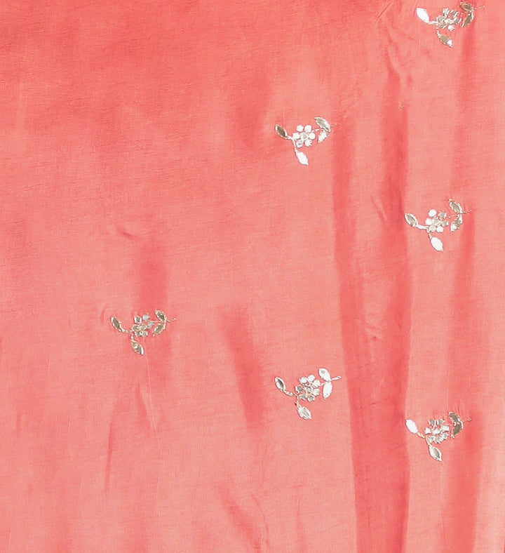Chiffon Saree with Aari and Gota Patti work
