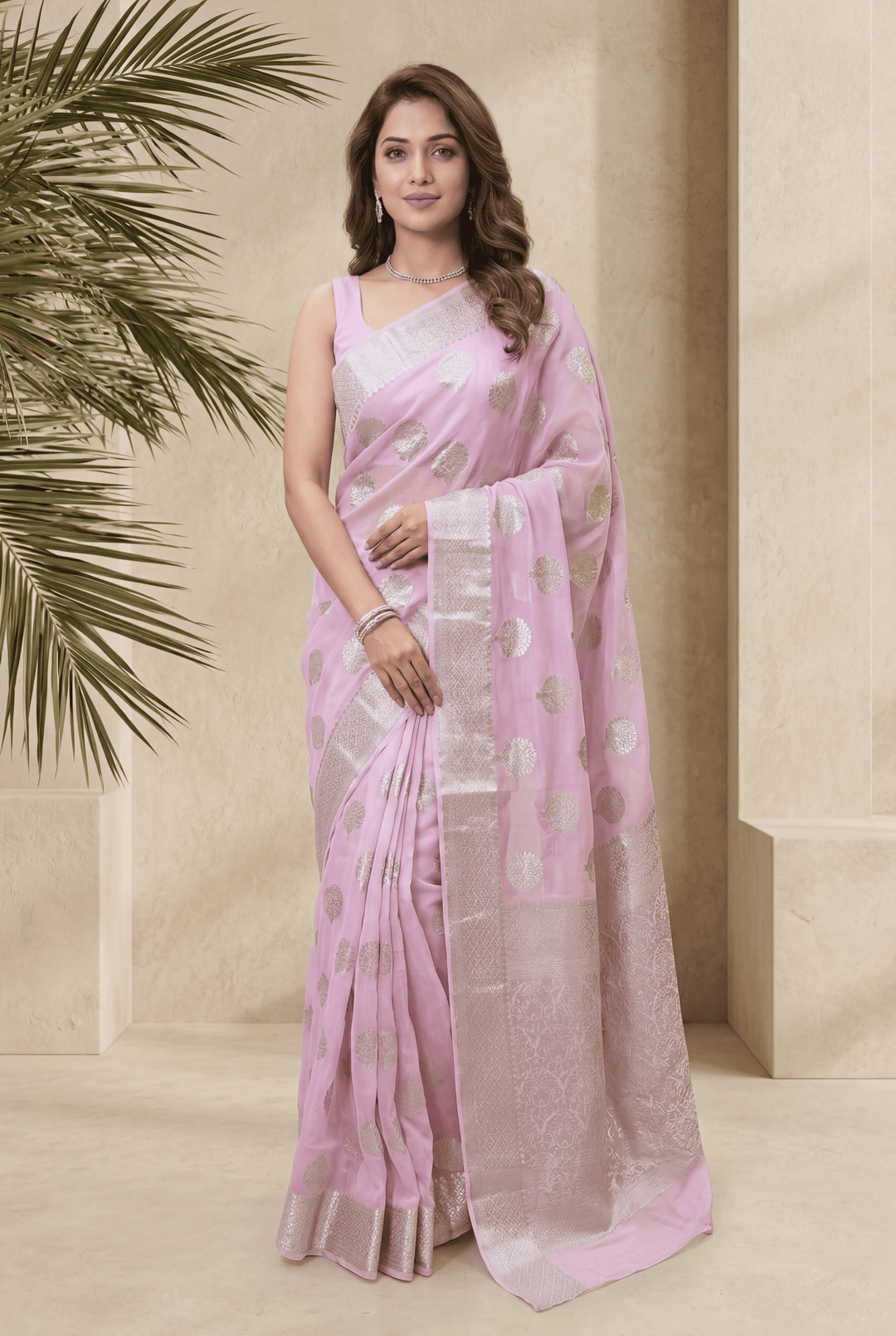 Banarasi Chinon Saree