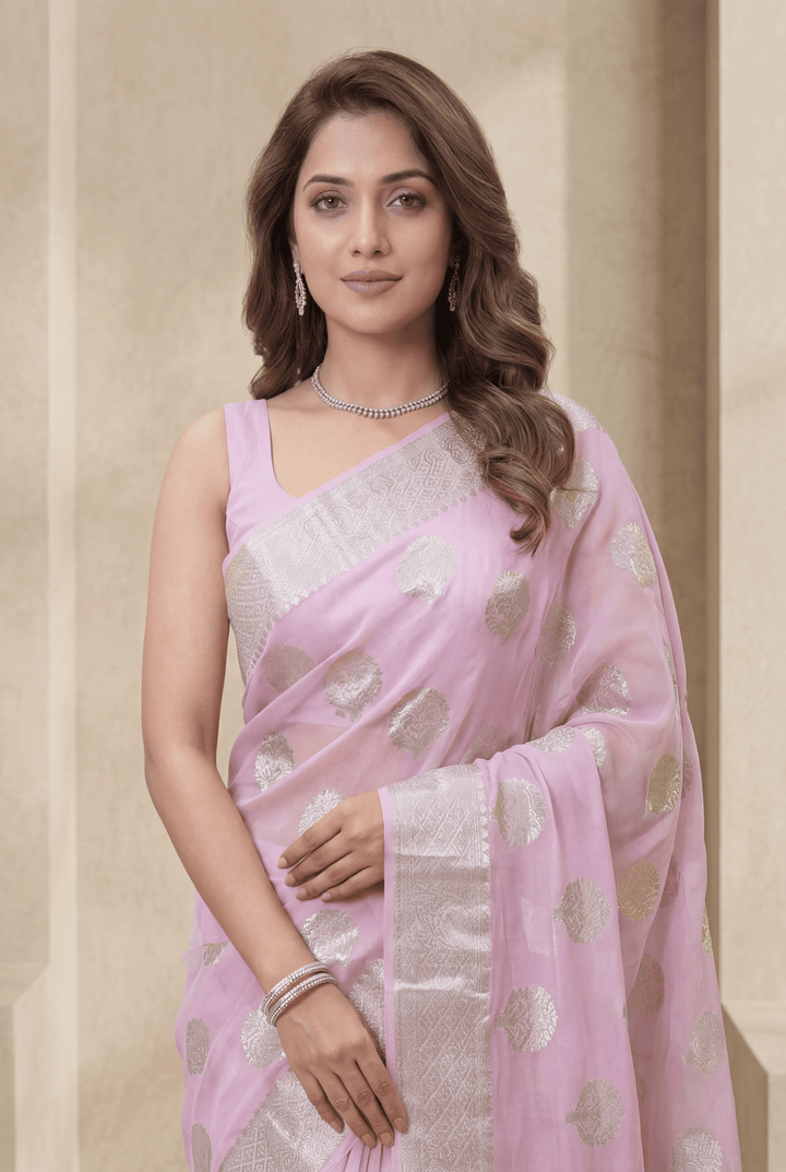 Banarasi Chinon Saree