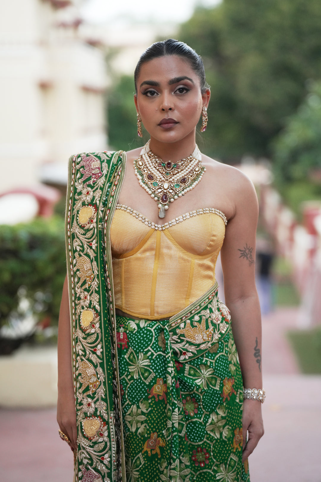Bandhej Pure Khaddi Georgette Saree