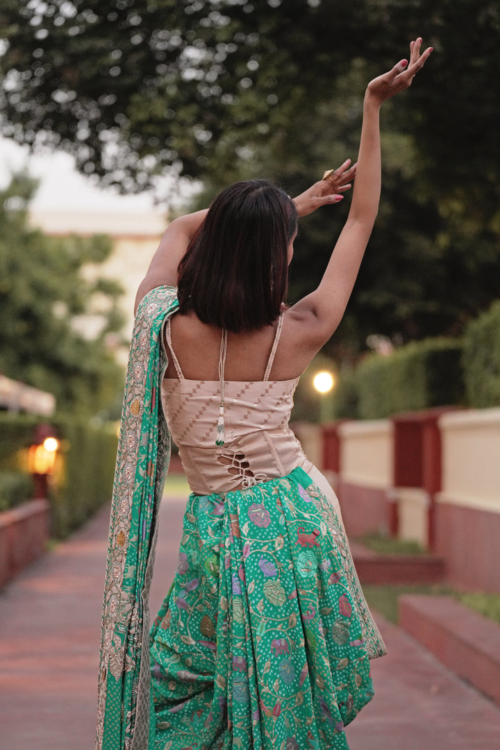 Bandhej Pure Khaddi Georgette Saree
