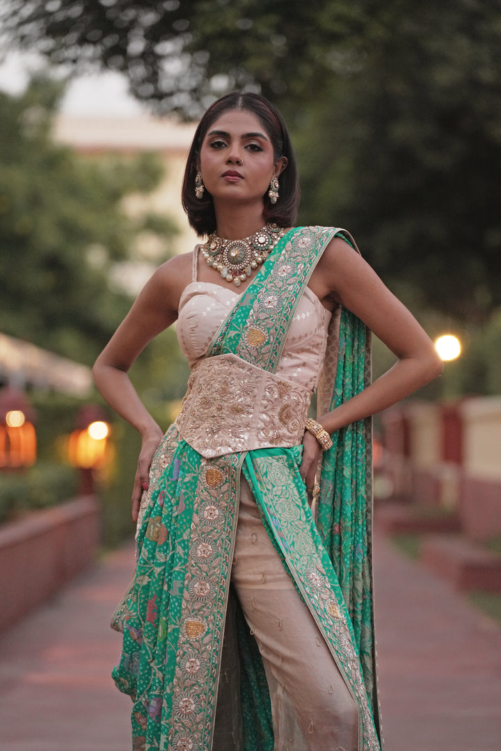 Bandhej Pure Khaddi Georgette Saree