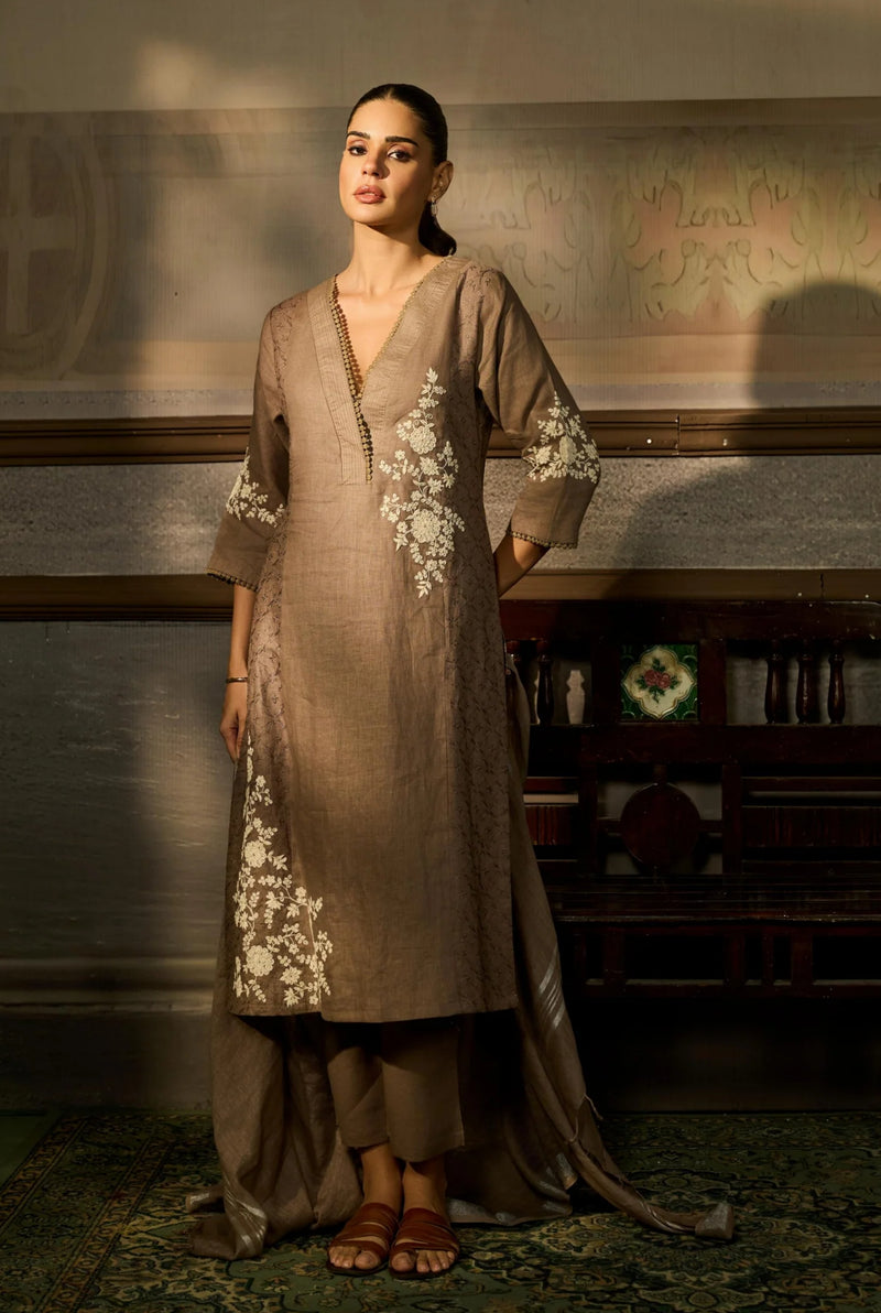 Thread-Kissed Linen Suit
