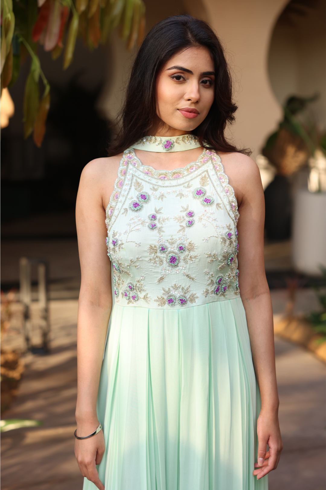 Georgette Indo Western