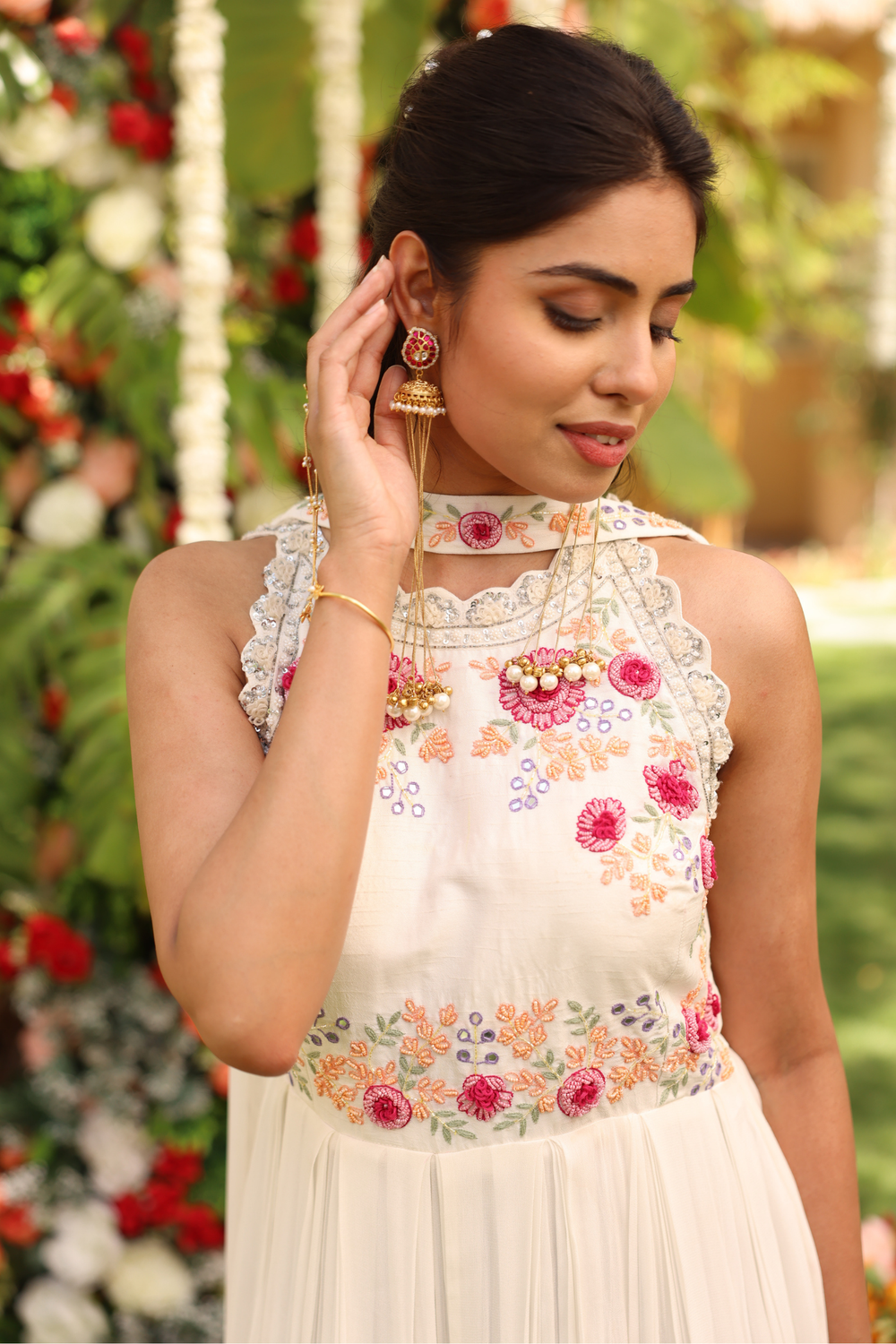 White Indo Western Online