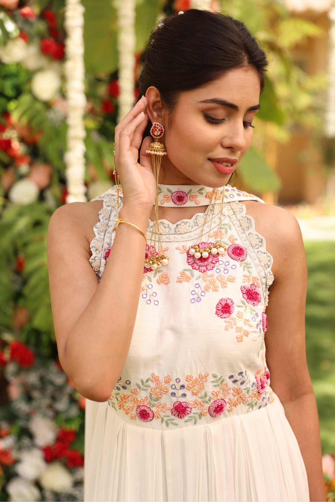 White Indo Western Online