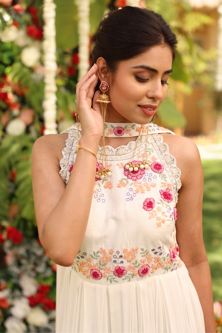 White Indo Western Online
