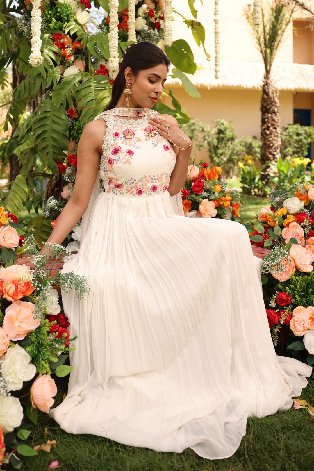 Georgette Indo Western Online