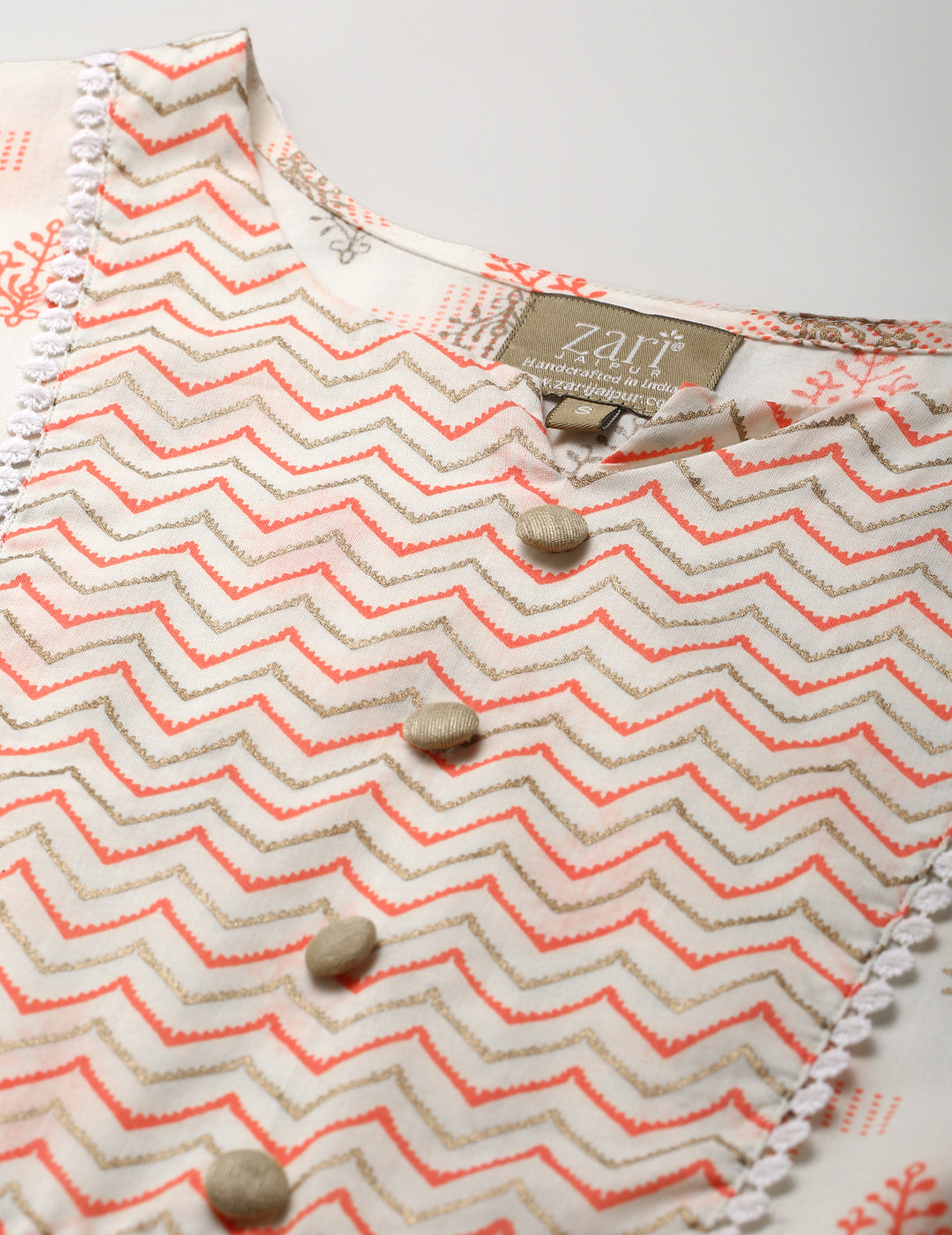 Printed A-Line Cotton Western Dress