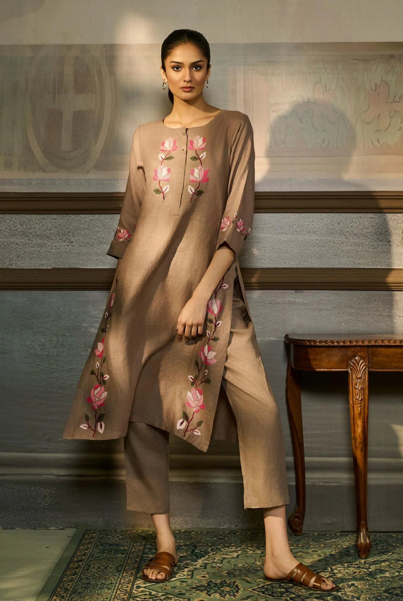 Thread-Kissed Linen Suit