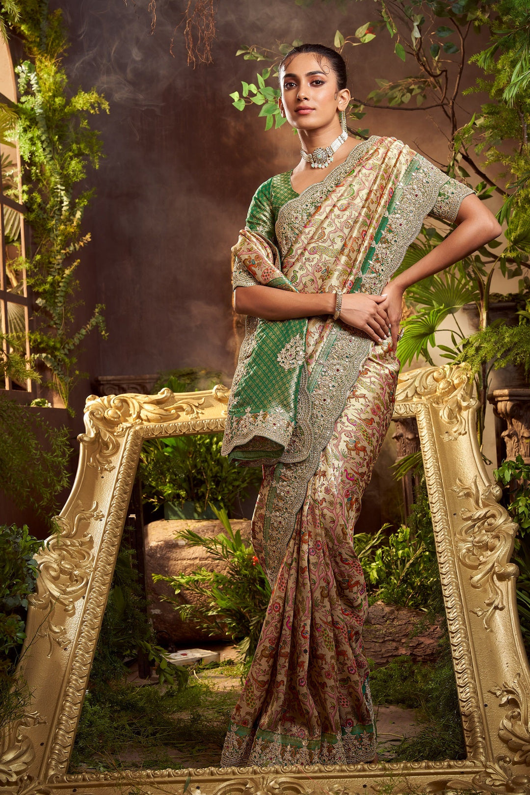Light Green Tissue Saree