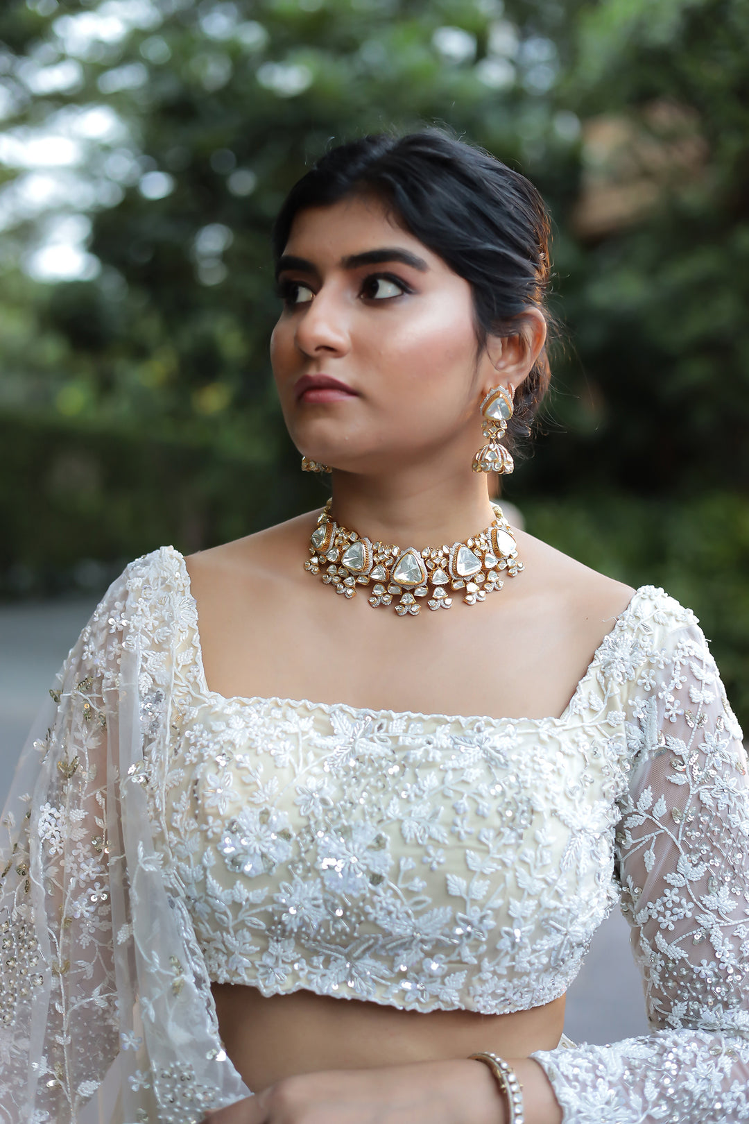 Exquisite Net Saree Embellished  with Pearl and Sequins work