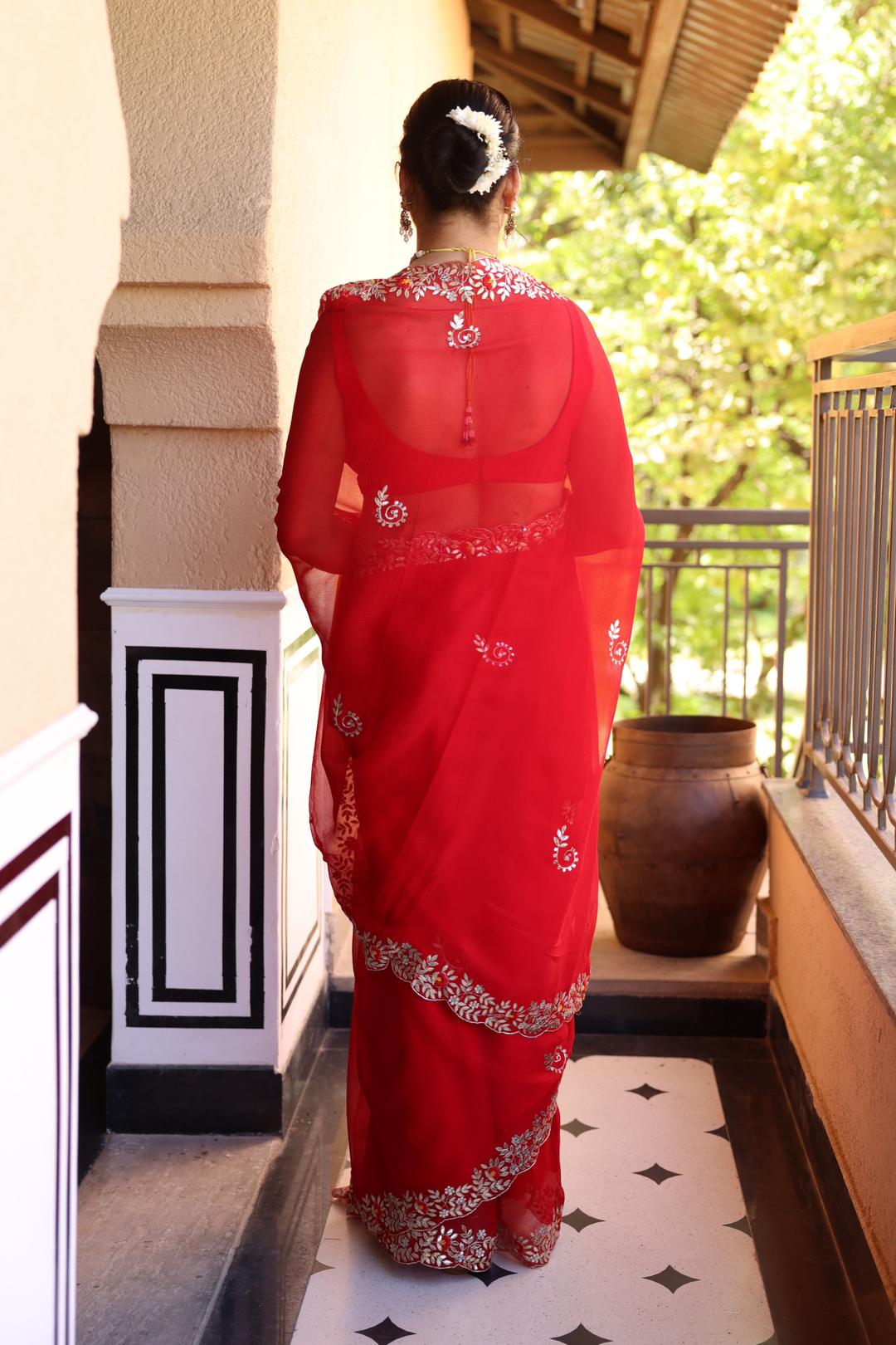 Kota silk Saree with Gota, Gota Patti work.