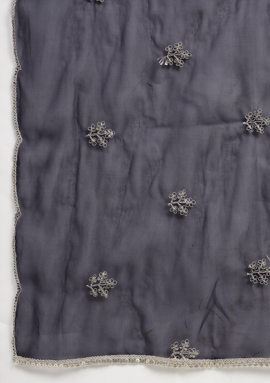 Bandhej Silk Blend Kurta Set Stitched with Dori and Sequins work