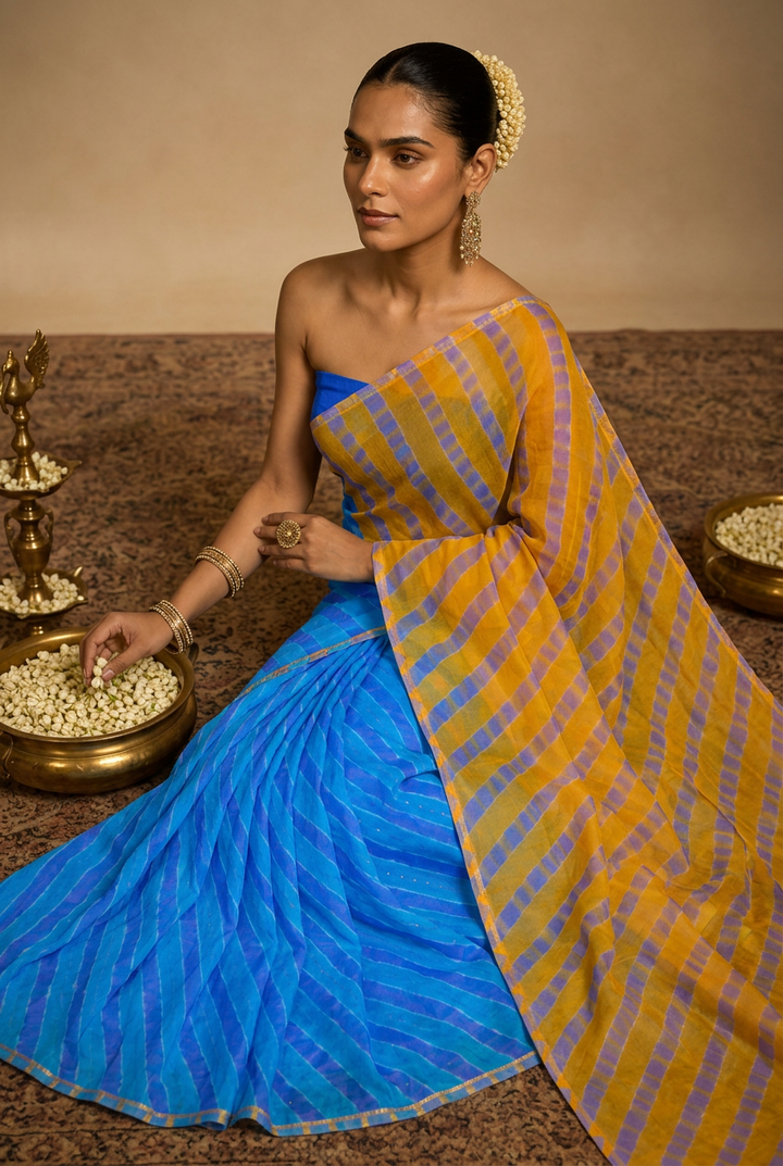 Leheriya Kota Silk Saree