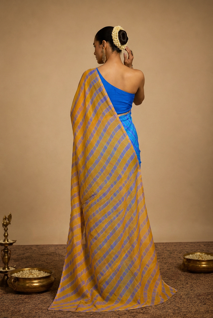 Leheriya Kota Silk Saree