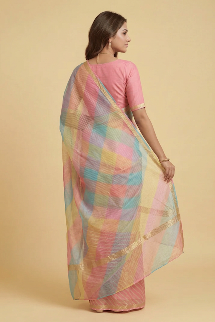 Leheriya Kota Silk Saree