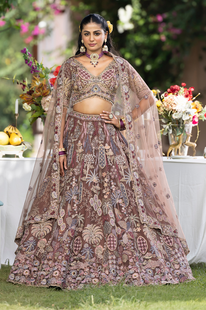 Net Lehenga 