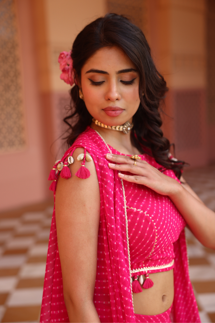 Pink Indo Western